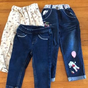 Set of 3 toddler jeans